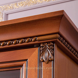 Шкаф для книг 1-дв правый Лоренцо вишня