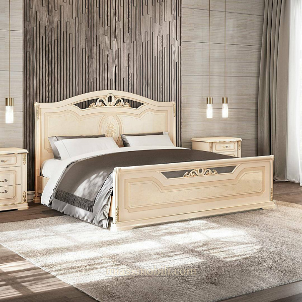 Кровать двойная (1600х2000) с ножной спинкой